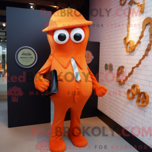 Orange Octopus mascot...