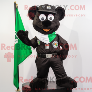 Black Irish Flag mascot...