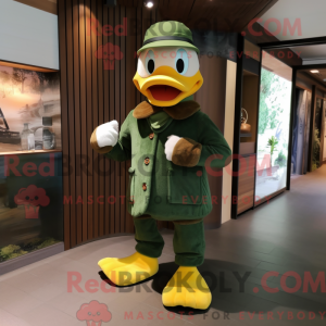 Forest Green Duck mascot...