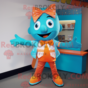 Turquoise Orange mascot...