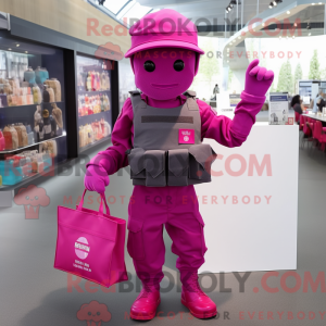 Magenta Soldier mascot...