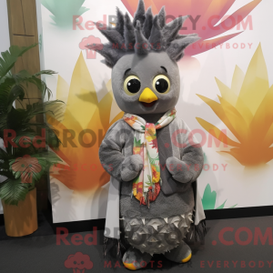 Grå aas maskot kostume...