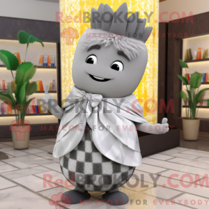 Grijze aas mascottekostuum...