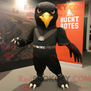 Black Hawk-maskotdraktfigur...