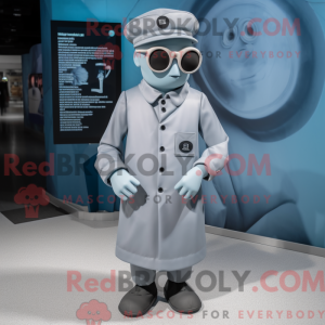 Gray Doctor mascot costume...