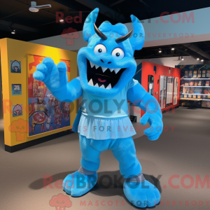 Sky Blue Demon máscara de...