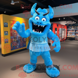 Sky Blue Demon mascotte...