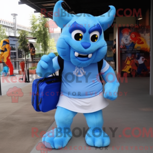 Sky Blue Demon mascotte...