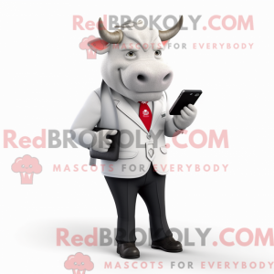 White Bull maskot kostume...