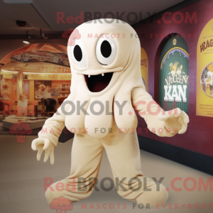 Cream Kraken mascot costume...