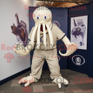 Cream Kraken mascot costume...