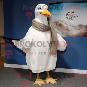 Cream Gull mascot costume...