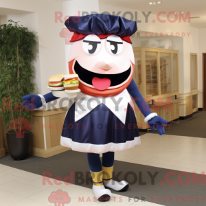 Navy Hamburger mascot...