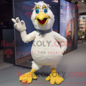 Cream Hens maskot kostume...