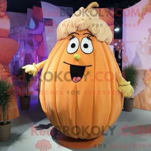 Tan Pumpkin mascot costume...
