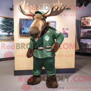 Forest Green Moose mascot...