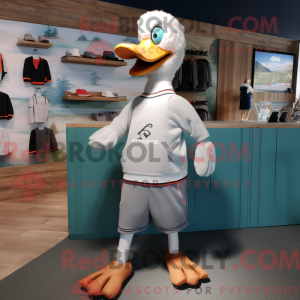 Gray Swans mascot costume...