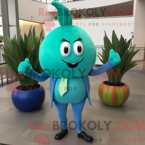 Turquoise Onion mascot...