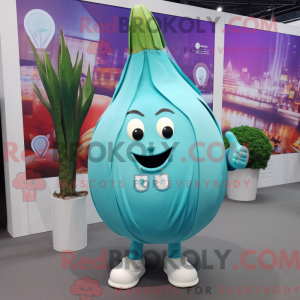 Turquoise Onion mascot...