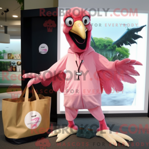 Pink Archeopteryx mascot...