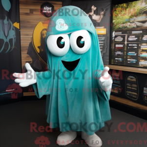 Postava maskota Teal Ghost...