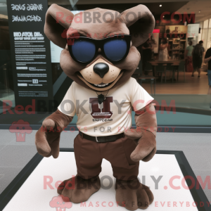Brown Gargoyle mascot...