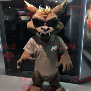 Brown Gargoyle mascot...