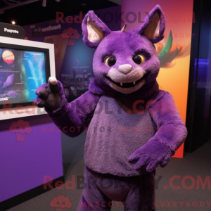 Purple Chupacabra mascot...