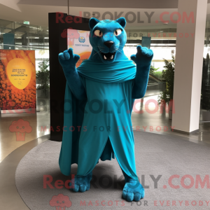 Turkis Panther maskot...