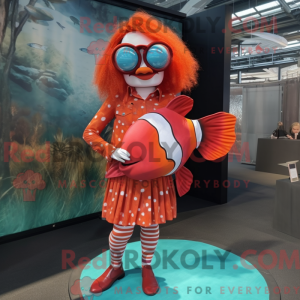 Rust Clown Fish maskot...