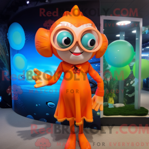 Rust Clown Fish mascot...