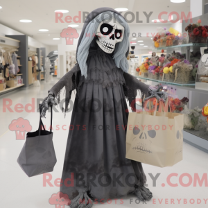 Gray Undead mascot costume...