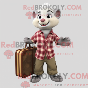 Grå ilder maskot kostume...