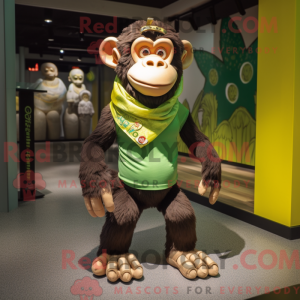 Olive Chimpansee mascotte...