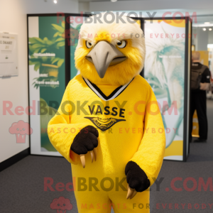 Yellow Haast S Eagle mascot...