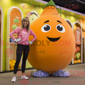 Peach Squash mascot costume...