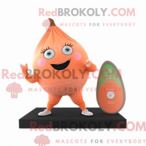 Peach Squash mascot costume...