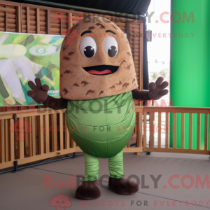 Brown Green Bean mascot...
