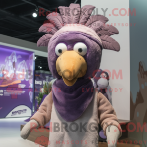 Lavendel kalkun maskot...