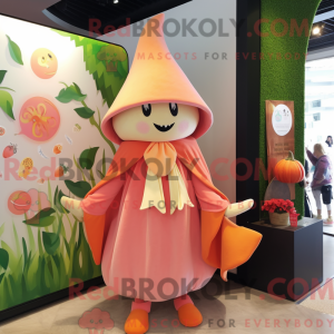 Peach Witch-mascottekostuum...