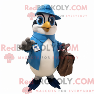 Cream Blue Jay maskot...