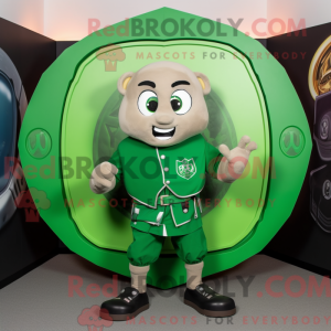 Grøn Celtic Shield maskot...