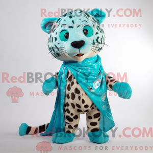 Turquoise Leopard mascot...