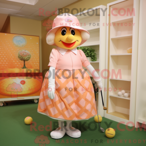 Peach Golf Ball Maskottchen...