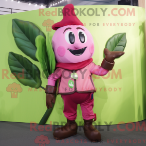 Pink Beanstalk mascot...
