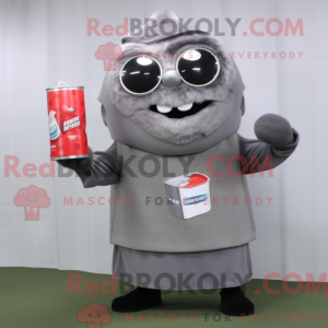 Gray Soda Can mascot...