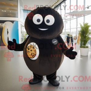 Sort Bagels maskot kostume...