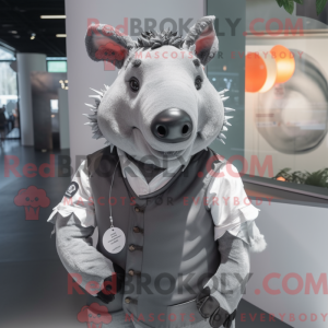 Grauer Tapir Maskottchen...