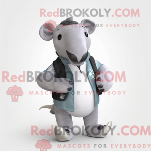 Grauer Tapir Maskottchen...