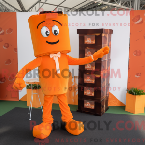 Barras de chocolate laranja...